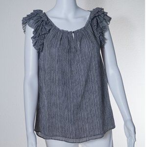 BANANA REPUBLIC: Flutter Sleeve Blouse